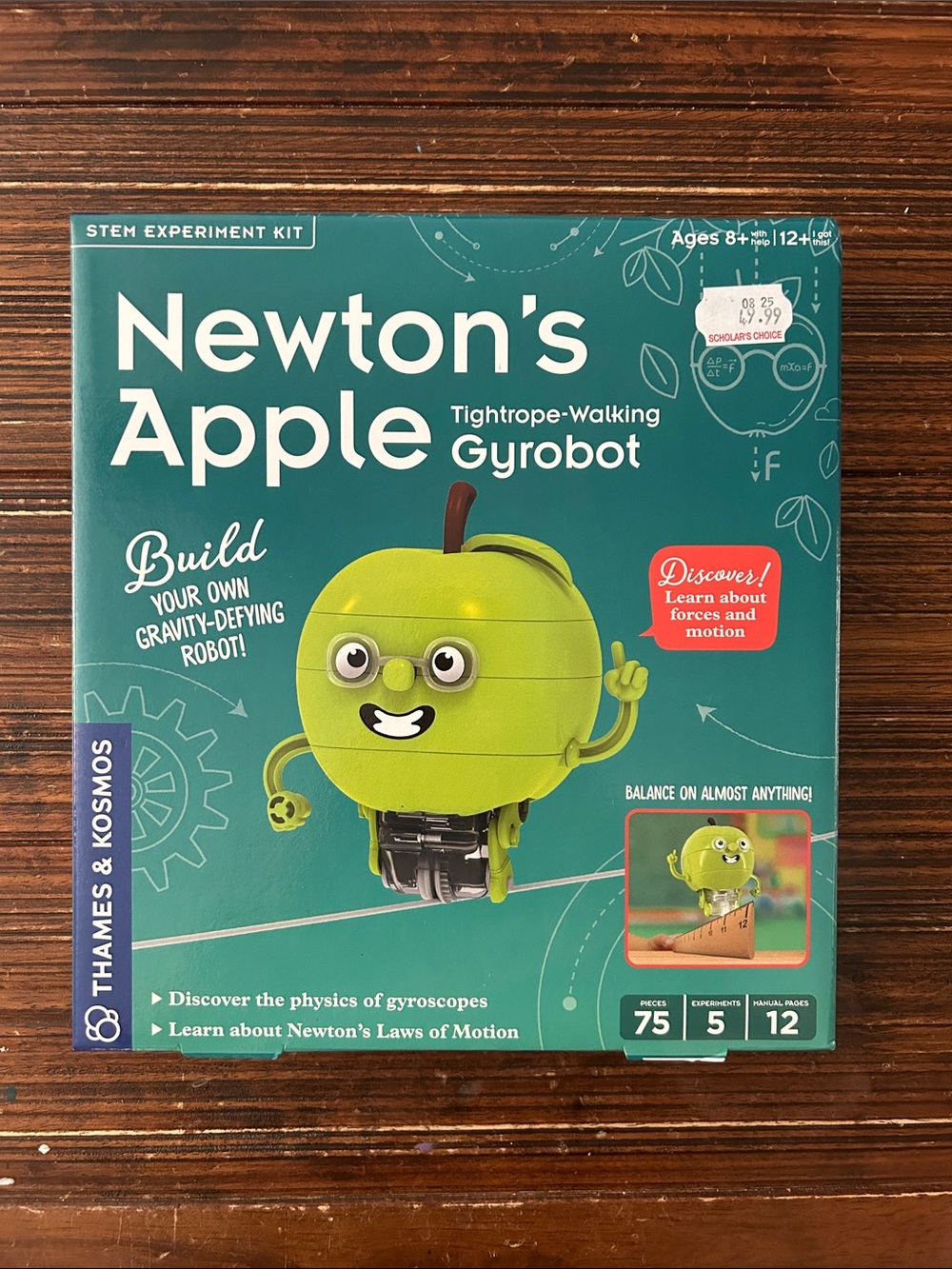 Newton's Apple Tightrope-Walking Gyrobot Kit - Bright Green - Picture 1 of 1